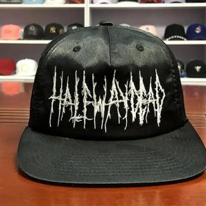 Customized Design black embroidery the beat of music logo Sports Snapback Hats Caps